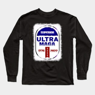 Ultra Maga Proud Ultra Maga American Flag Long Sleeve T-Shirt